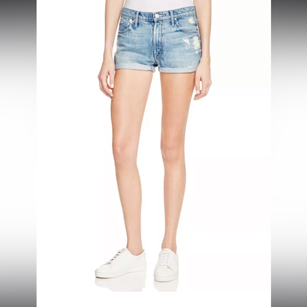 Mother The Teaser Roll Short in Hijacking the Runway size 25 distressed cotton
